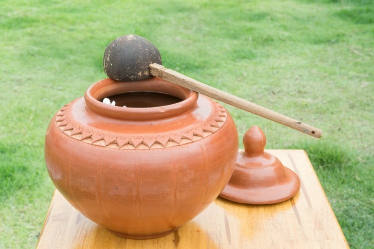 windbound clay pot