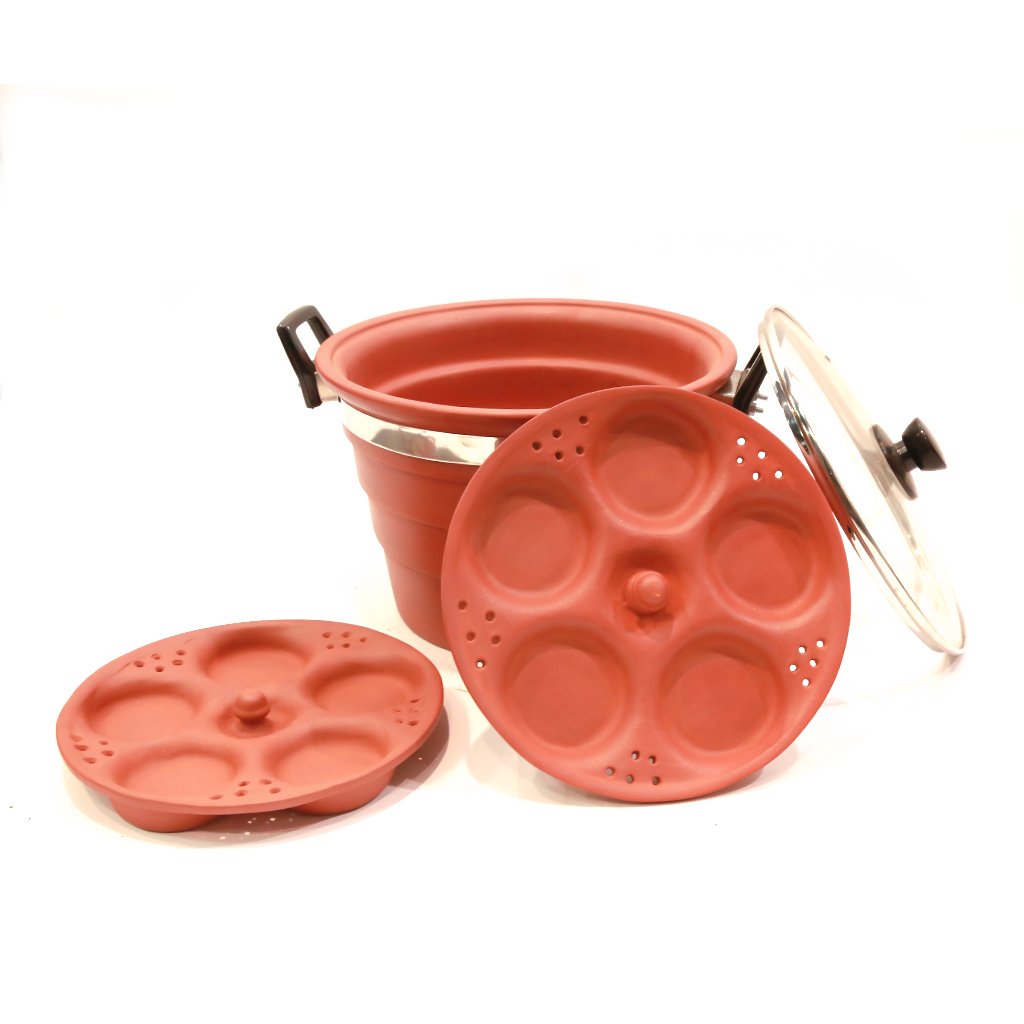 Clay Idli Maker (Mitti Steamer)  Premium Clay Cookware – Yogic Town