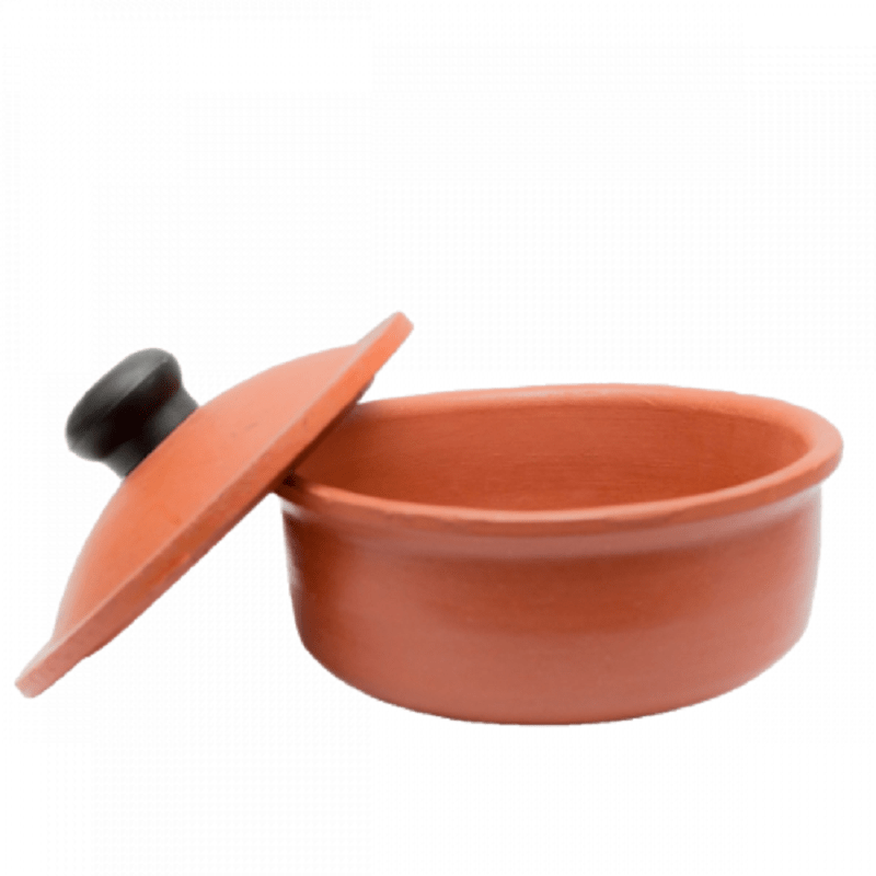 Unglazed Clay Hot Case/ Earthen Kadai/ LEAD-FREE Clay Pot for